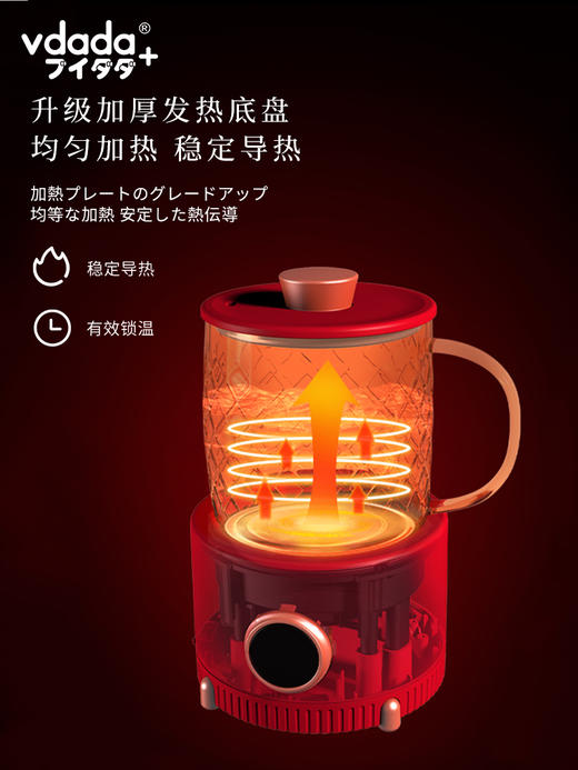 VADAD日本达味电炖养生杯-玻璃式迷你小型养生壶热燕窝牛奶-金卡会员6折 商品图3