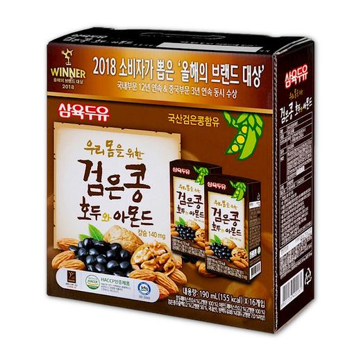 【곽】삼육 검은콩호두아몬드두유190ml*16 商品图0