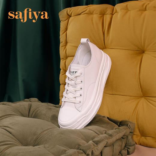 Safiya索菲娅小白鞋2022秋新款四季可穿绑带休闲鞋SF23112092 商品图6