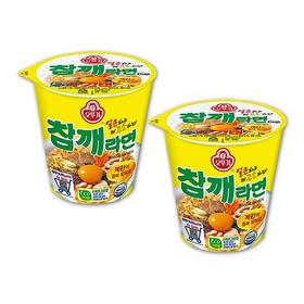 【묶음】오뚜기 참깨라면컵소65g*2