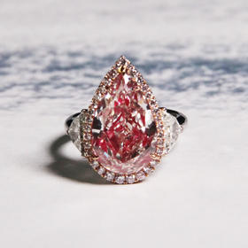 天然粉钻戒指8.53克拉