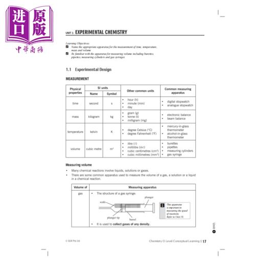 【中商原版】新加坡教辅 Chemistry OLevel Conceptual Learning  3/e O水准考试化学概念学习  教材 教辅 自学指南 国际考试 商品图3