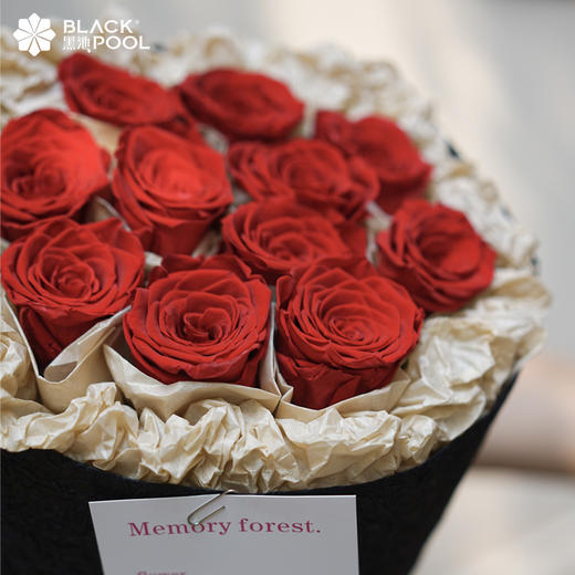 爵士玫瑰-11朵永生花，我爱你,每一天（限深圳） 商品图4