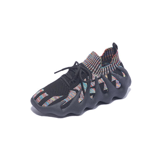 八爪鱼情侣夏季新款飞织鞋运动休闲鞋 透气网面椰子跑步潮鞋 商品图4