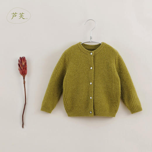 【马克珍妮 芦芙】秋装新款 女童绵羊毛柔软针织开衫221635 商品图2