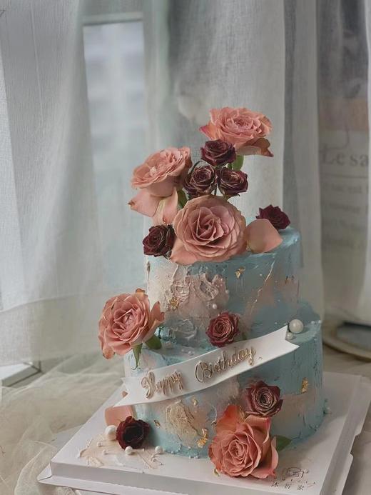 卡布奇诺鲜花蛋糕 商品图0