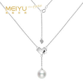 美裕 【追蝶】银925淡水珍珠链坠 9-10mm白105717