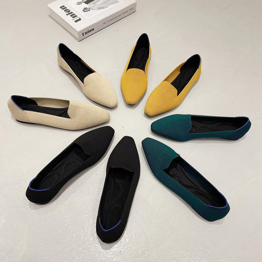 【REREJOY】 飞织半尖头气质王妃鞋 QC6372（年后72小时发货） 商品图1