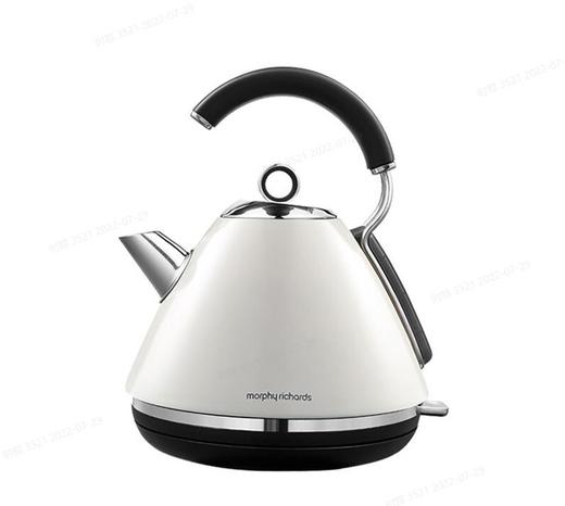 【授权商品】摩飞电器Morphyrichards 家用电热水壶304不锈钢开水壶大容量烧水壶1.5L半封闭把手 电热水壶MR7456A椰奶白 商品图0