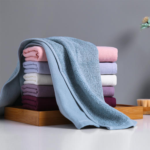 素源系列方面浴套装 纯棉吸水家用方巾面巾浴巾三件套 无印良品 商品图3