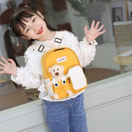  【开学季常备❗️日系小熊玩偶双肩包】超萌卡通儿童书包，男童女童可爱背包，幼儿园小学生男孩女孩学生包包，学龄前宝宝出游小背包开学季常备开学季父亲节礼物新年礼盒年货礼盒 商品图1