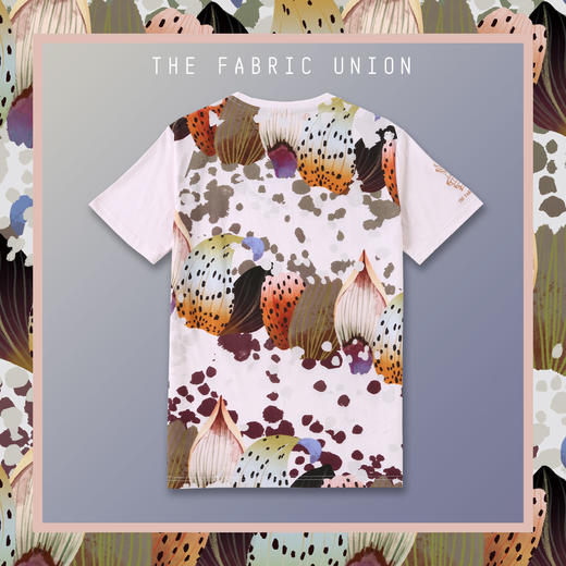 THE FABRIC UNION「诗歌的形状」系列 全棉印花T恤 商品图3