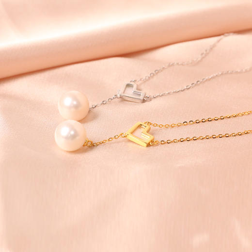 美裕 【追蝶】银925淡水珍珠链坠 9-10mm白105717 商品图2