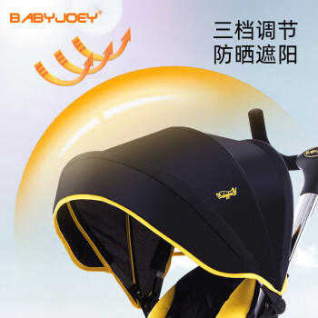 BABYJOEY英国儿童三轮车手推车脚踏车1-5岁坐躺自行车TT56S闪电黄 商品图8