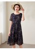 浅秋高端真丝连衣裙大码女装2022夏季新款品牌桑蚕丝裙子气质碎花 商品缩略图1