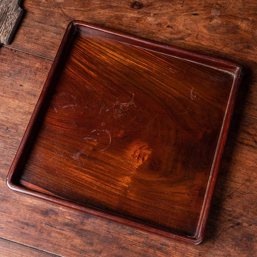 清 红木方形呈盘 商品图2