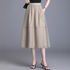 松紧高腰薄款，A字裙纯色半身裙 TY6890 商品缩略图0