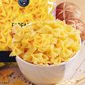 lasicilia意大利进口 蝴蝶形意大利面儿童意面意粉500g*2袋 通心粉西餐速食 商品图6