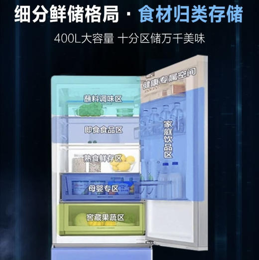 卡萨帝（Casarte）冰箱BCD-400WLCI3M4WKU1 商品图7