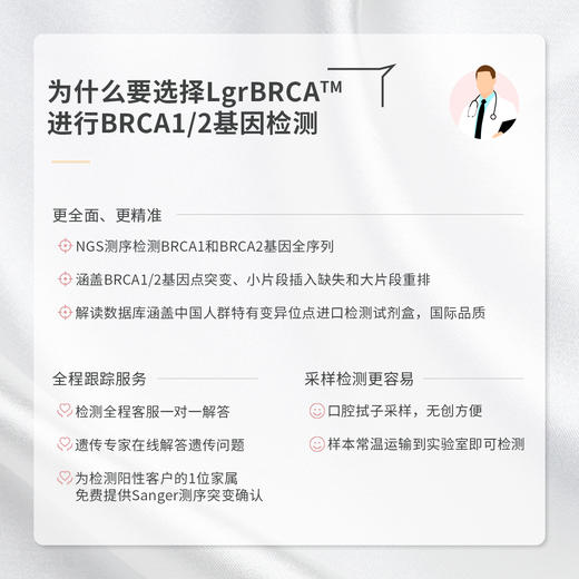 BRCA1/2基因用药指导风险检测 商品图2