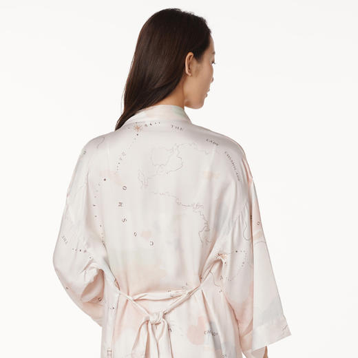 都市丽人好睡好眠女士梭织棉两件袍梭织贡缎薄家居服两件套睡衣LH23A8 商品图2