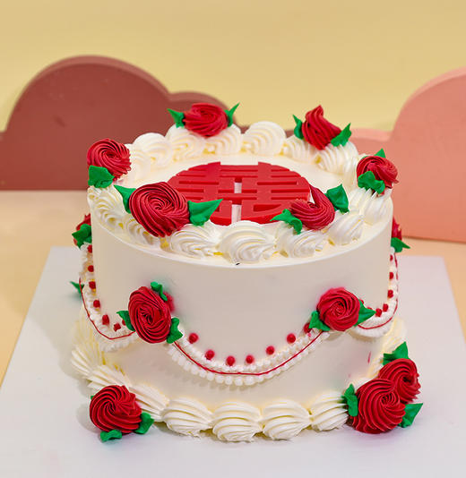 网红手绘蛋糕花嫁生日蛋糕 商品图0