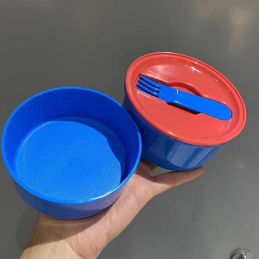 双层圆形饭盒带叉子(蜘蛛侠款) 商品图4