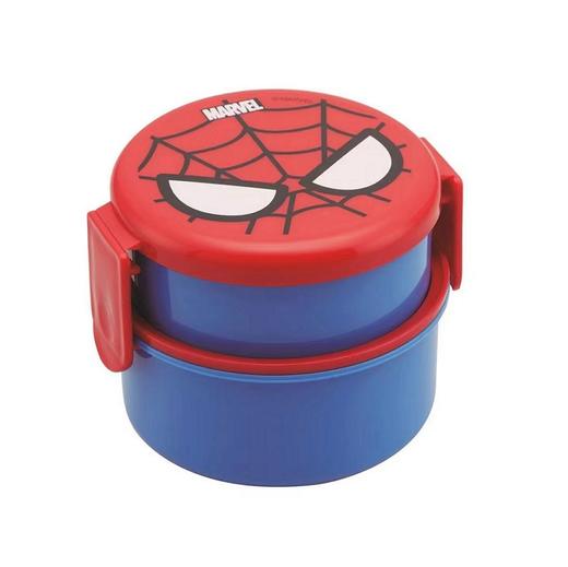 双层圆形饭盒带叉子(蜘蛛侠款) 商品图0