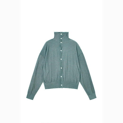 oldcolour宽松高领多色针织衫开衫2022秋新款时尚气质百搭上衣女 商品图4