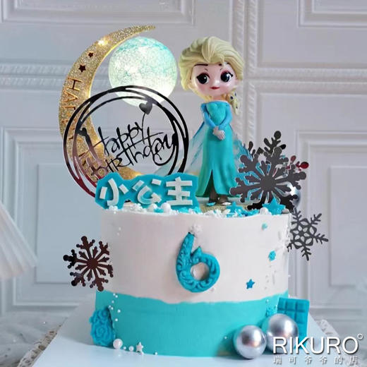 【Q版艾莎公主】冰雪奇缘鲜果蛋糕 商品图0
