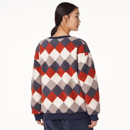 都市丽人舒适外出女士睡衣高端臻品米粒绒家居服新年本命年红品LH22J8 商品图4