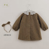 【马克珍妮 芦芙】秋装新款 女童格纹法兰绒连衣裙 221281 商品缩略图2
