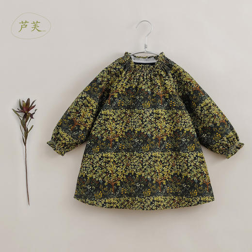 【马克珍妮 芦芙】秋装新款 丛林密语灯芯绒连衣裙 221295 商品图0