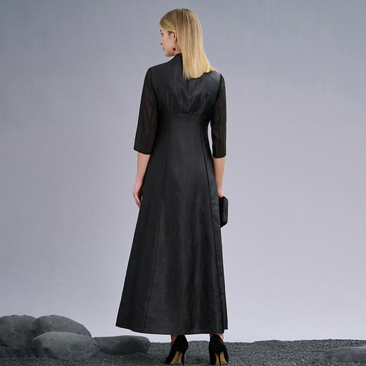 TANGY Collection/天意精品2022年秋季新品莨绸礼服裙 商品图2