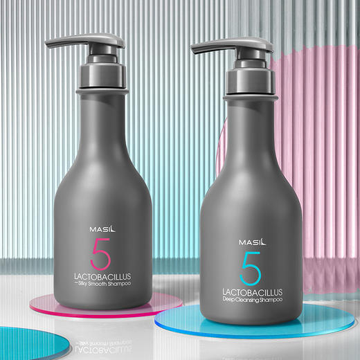下单即赠3条发膜【护肤级护发新体验】韩国Masil5代乳酸杆菌控油修护洗发水 持久控油 柔顺去静电 蓬松去屑无硅油 商品图5