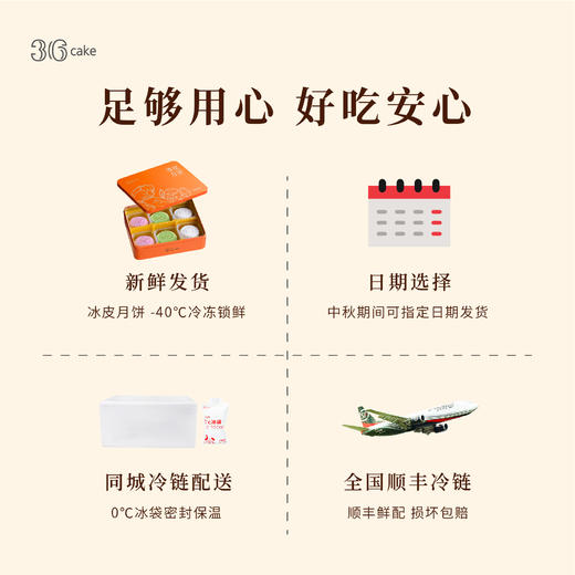 三种口味冰皮月饼，送礼佳选【全国配送】 商品图4