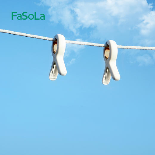 FaSoLa塑料衣夹晾晒晾衣服夹子晾衣架小号防风固定多功能晾衣夹家用 商品图5