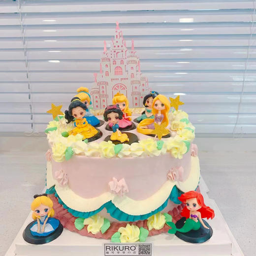 【迪士尼公主派对】鲜果奶油蛋糕 商品图1