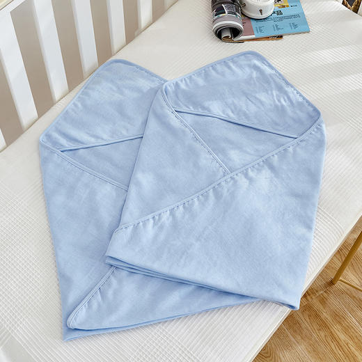 童话屋系列多用被纯棉纱布婴儿抱被初生宝宝春夏薄款被子 90*90cm 无印良品 商品图3