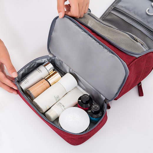 旅行洗漱用品收纳包, 便携挂钩大容量防水防霉干湿分离化妆包SH- RH523 商品图1