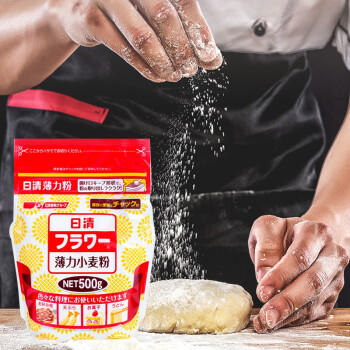 日清 日本进口 薄力小麦粉 低筋面粉蛋糕饼干粉 天妇罗粉烘焙原料500g 商品图3