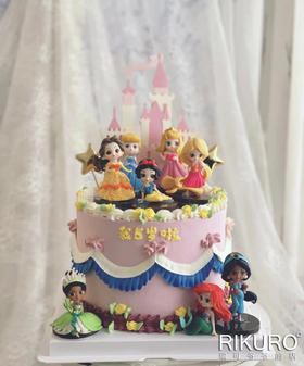 【迪士尼公主派对】鲜果奶油蛋糕