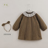 【马克珍妮 芦芙】秋装新款 女童格纹法兰绒连衣裙 221281 商品缩略图1