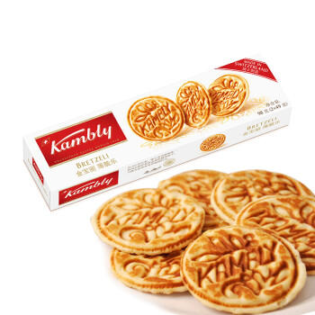 金宝丽瑞士进口经典华夫薄片饼干98g/盒 休闲零食办公室解馋下午茶点心 商品图3