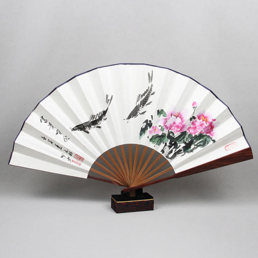 荣墨然 杜元林/王洪鹏  书画扇 商品图0