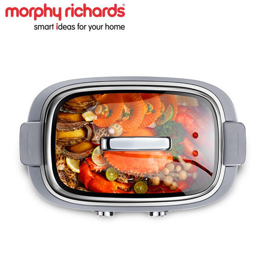 【授权商品】摩飞 电蒸锅蒸汽锅多功能锅家用小型隔水蒸炖锅全自动预约蒸煮锅 MR1168 极速蒸锅 轻奢蓝 商品图2