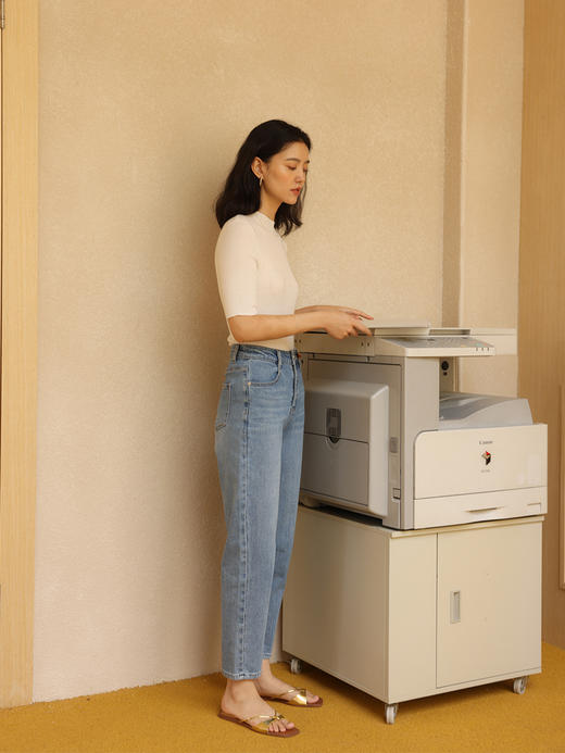 HeyDress半高领针织衫女夏季套头薄款打底衫高端修身中袖t恤上衣 商品图3