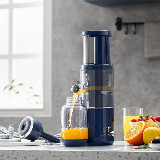 【授权商品】摩飞电器（Morphyrichards）原汁机气泡榨汁机家用渣汁分离 多功能全自动果蔬榨果汁机MR9900 蓝色 商品图2