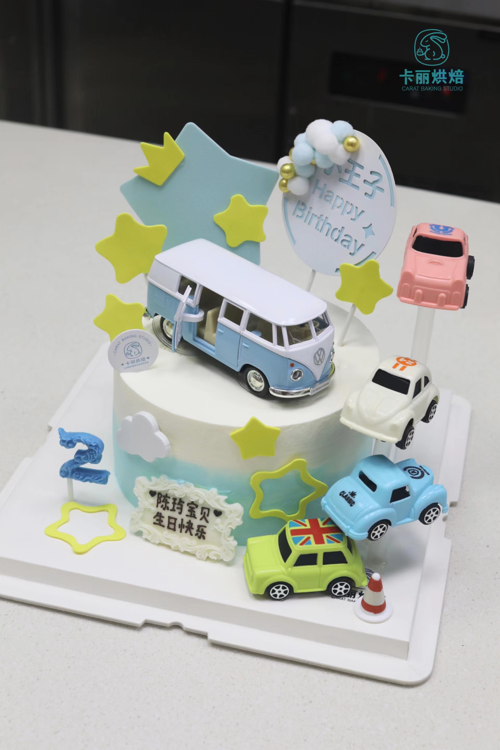 复古巴士车车蛋糕