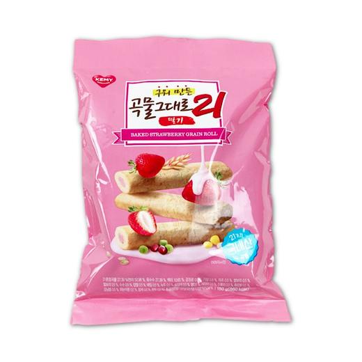 爱宝乐园 草莓味谷物棒150g   商品图0